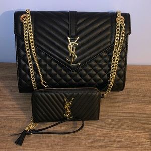 YSL Envelope 2-way Chain bag
